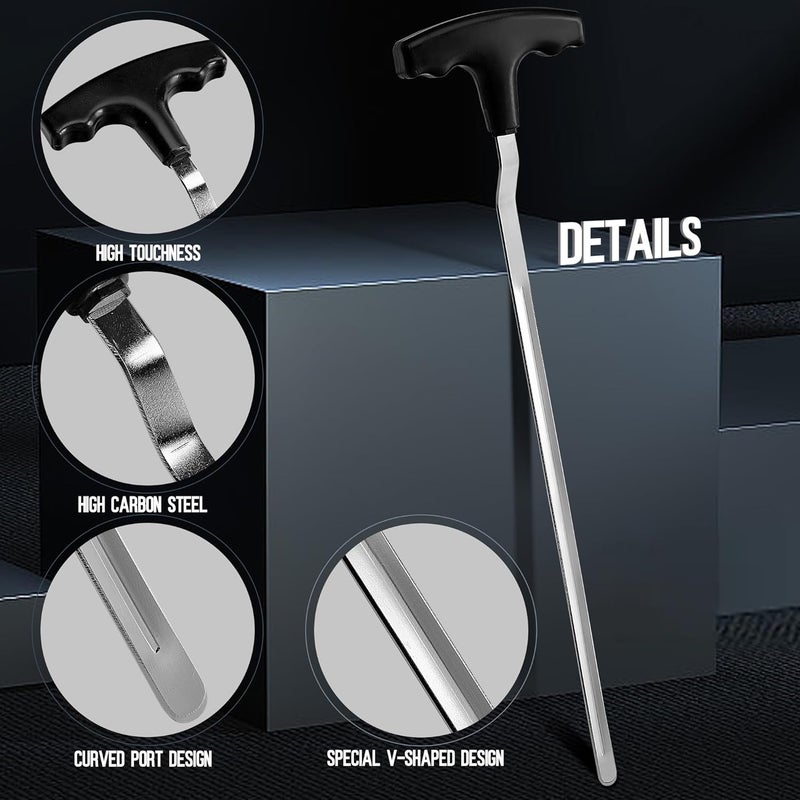 RunNico 12.5'' V-Shaped Golf Grip Removal Tool,Grip Remover Saver Gripping Kit,Golf Grip Tool,Standard Length Swinging Grips Golf Grip Remover Kit - Image 3